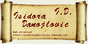 Isidora Danojlović vizit kartica